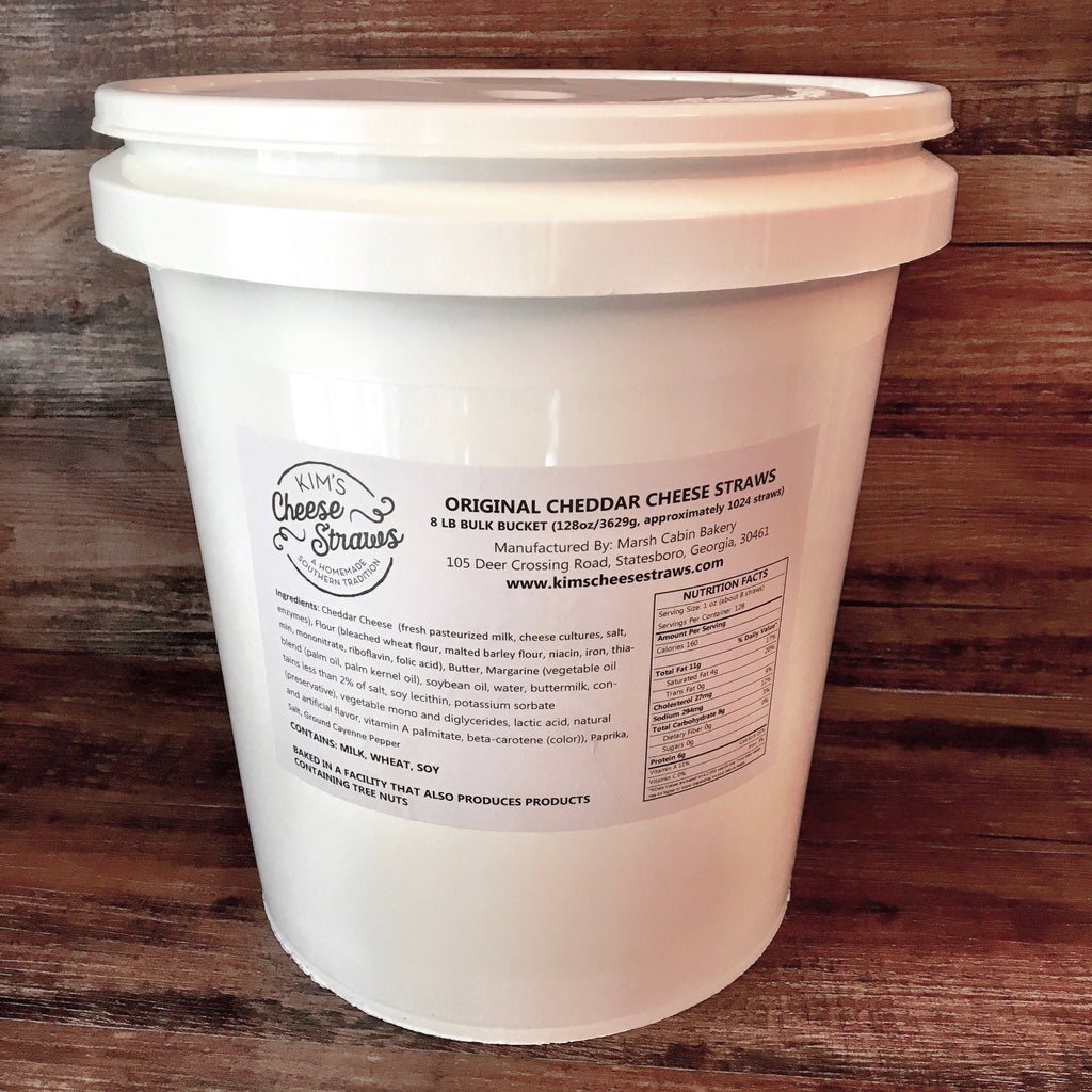 5 Gallon Bucket of Homemade Cheese Straws